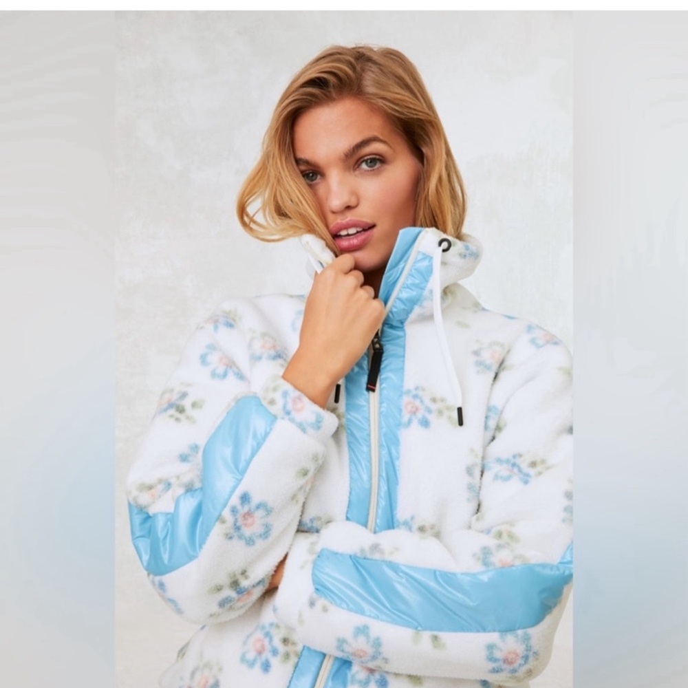 LoveShackFancy Bogner Fire + Ice Ninetta Fleece Jacket Coat Love Shack Fancy